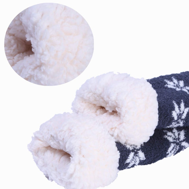 Jeasona Penguins Cozy Fuzzy Slipper Socks with Grippers for Women Cute Animal - Image 2